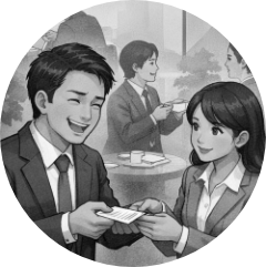 とりあえず名刺交換